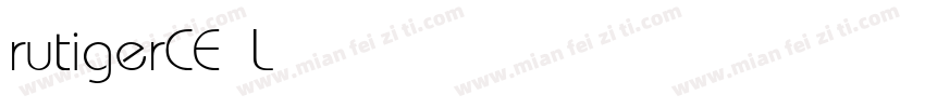 rutigerCE Light字体转换